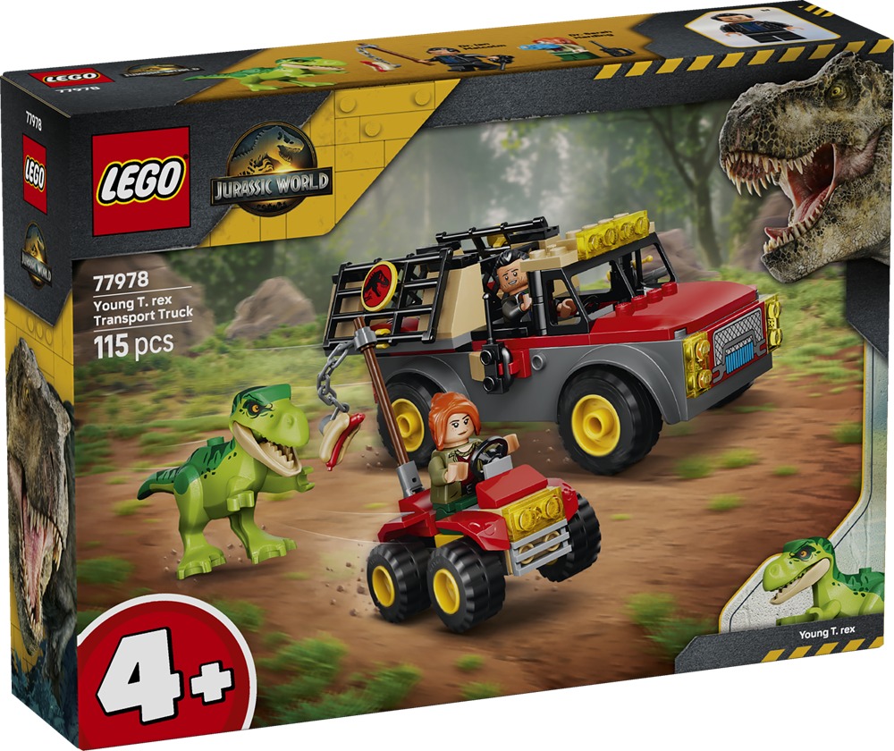 170cce6911bc2aa9e5062d7dc76eca68 Lego Jurassic World Camion da trasporto per il giovane T. rex - immagine 1